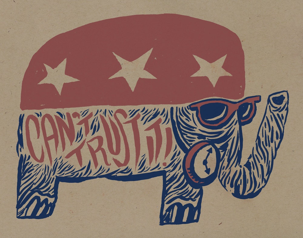 Can't Trust It Hand Pulled Screenprint