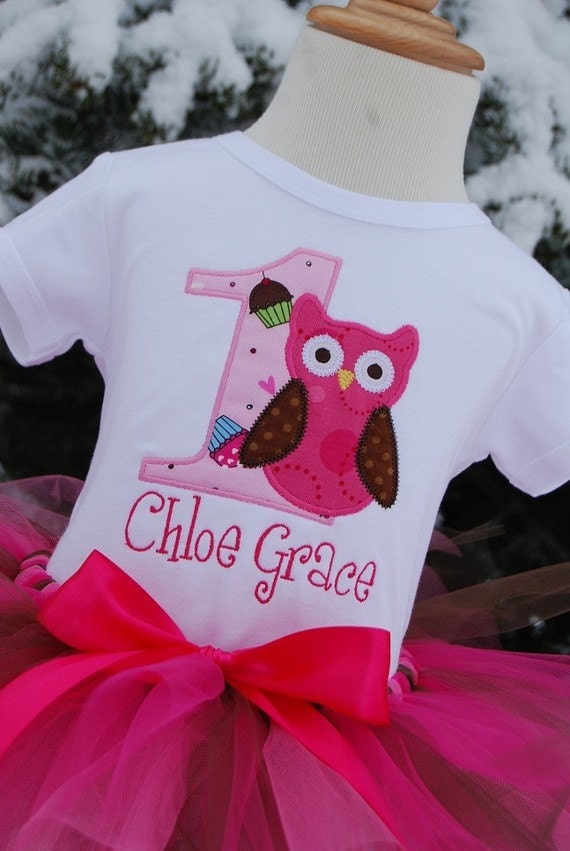 Personalized Birthday Girl Owl T-Shirt, Design Your Own