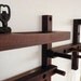 Thru - Block wooden coat rack- 7 piece vertical or horizontal pattern with Key Shelf