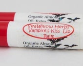 Vampire's Kiss Organic  Lip Balm - Natural Herbal Therapy  - Halloween // Favor // Fall // Autumn