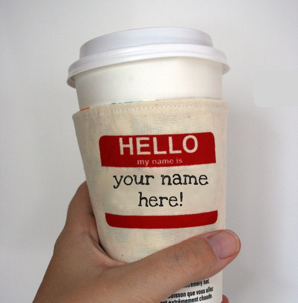 Personalized cup cozy