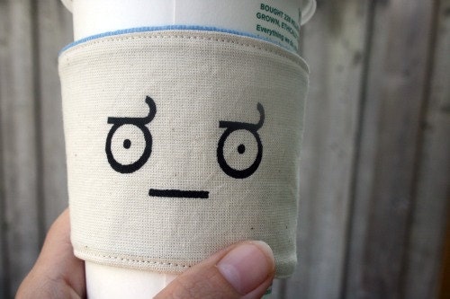 Look of disapproval cup cozy