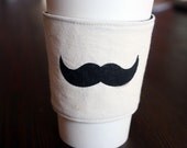 Moustache cup cozy