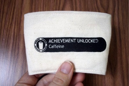 Achievement Unlocked - Caffeine cup cozy