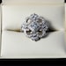 DUCHESS - Diamond Engagement Ring or Right Hand ring SEMI-MOUNT-14K white gold - Weddings- Luxury- Brides - art deco - BP0011