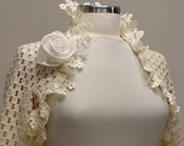 Bridal Shrug Handmade Bridal Organic Cotton Salsa Shrug... Holiday Gift for her