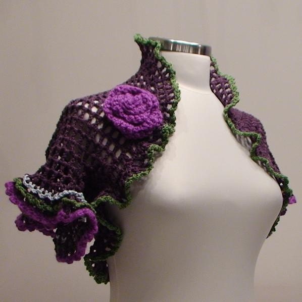 Purple Shrug - Organic Cotton Espanol Shrug