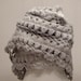 SUPER SALE Triangle Shawl - Gray Mohair Hittite Handmade Shawl