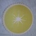 5 Atomic Mod Yellow Star Vintage Paper Coasters Use for Paper Crafts or Collages