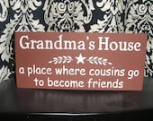 Family, Primitive Hand Painted Wood Sign, Grandma, Housewares, Wall, Home Decor, Wall Decor, DAWNSPAINTING