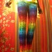 Rainbow Spiderweb Crochet Pants