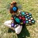 Abstract Pop Art Crochet Cardigan