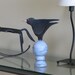 Edgar Allan Crow - wood sculpture - salvaged tin