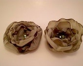 Mini Rosette Hair Clips
