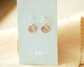 TINY HAMMERED STERLING Silver Earrings