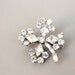 Vintage Rhinestone Clover Barrette or Hairpin