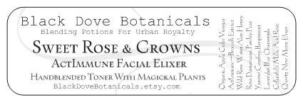 Sweet Rose And Crowns Facial Elixer