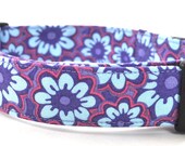 SALE and FREE SHIPPING - Floral Dog Collar - The Violet