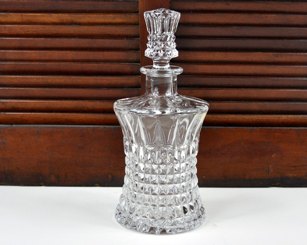 Vintage Leaded Crystal Decanter by HavenVintage on Etsy