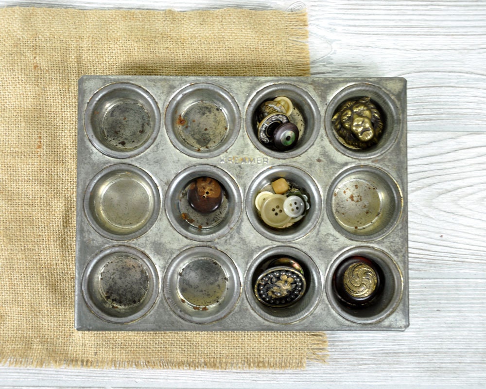 Vintage Bake Tin / Industrial Storage