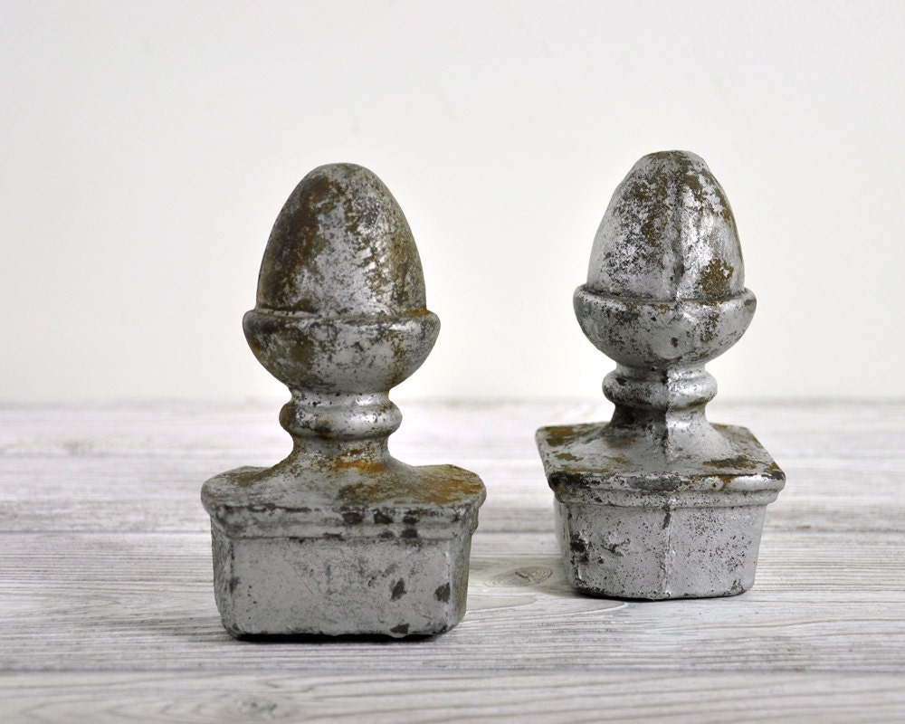 Vintage Pair of Flagpole Finials