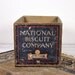 Vintage Industrial Rustic Wood Crate / Industrial Storage / National Biscuit Co. Crate