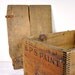 RESERVED - Vintage Industrial Lidded Wood Crate / Industrial Storage