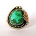 Old Native American Sterling Silver Turquoise Ring