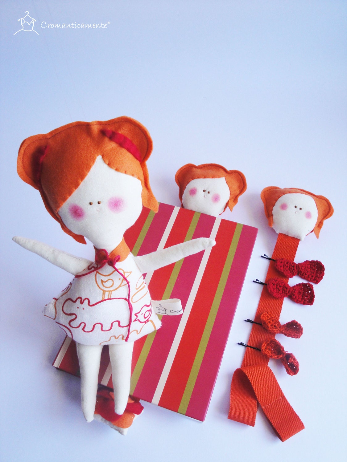 Child friendly Doll Set for kids - Handmade in Italy