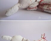 Libit  the Terry Plush rabbit baby blanket -  Handmade in Italy