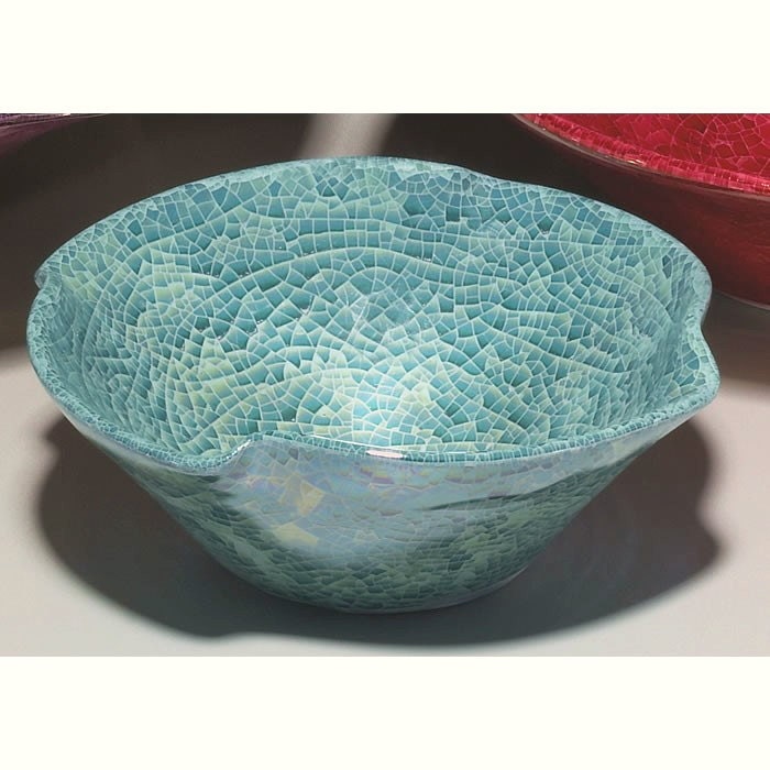 Gourmet Serving Bowl Aqua Blue Mint Green Pottery Handmade wheel thrown ceramic Mother's day home decor Kitchen wedding gift