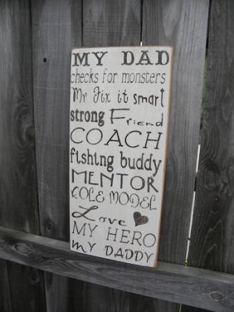 My Dad My Hero primitive Sign Typography  subway sign