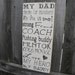 My Dad My Hero primitive Sign Typography  subway sign