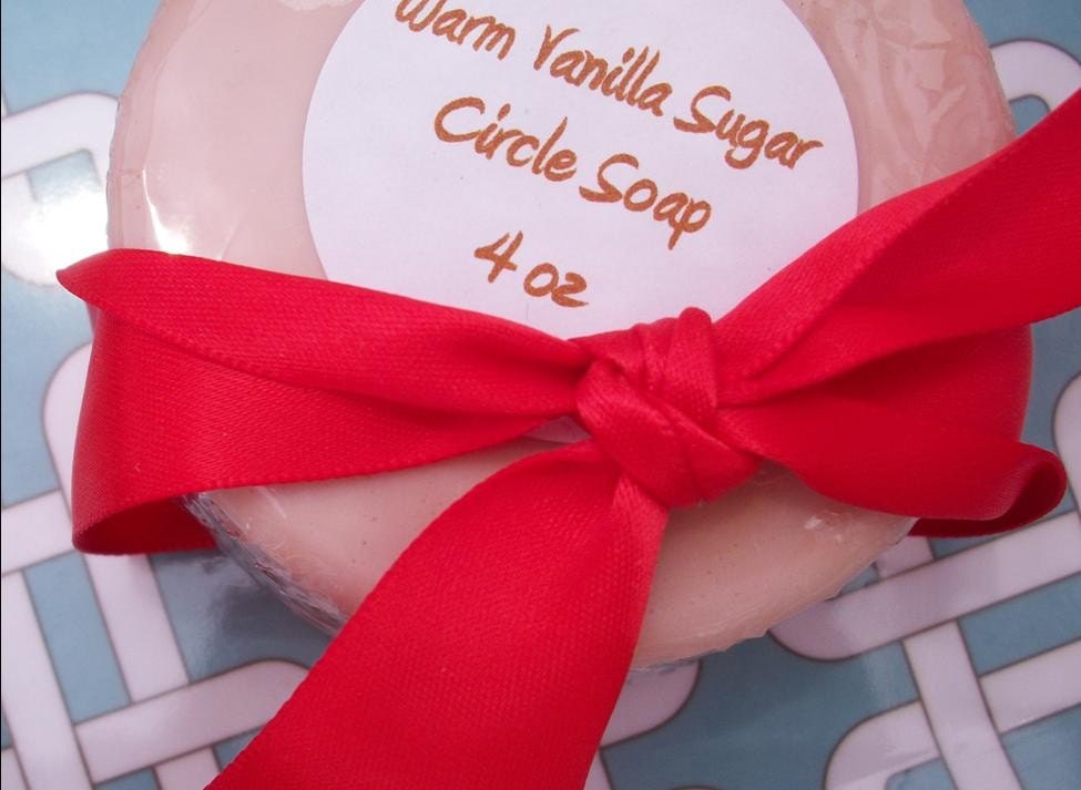 4 oz circle of soap