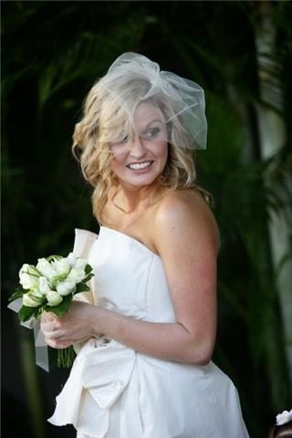 Bridal Blusher Style Illusion tulle Birdcage Veil,  Ready to Ship, Style 1100