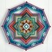 Painted desert, a 16 inch, all wool yarn Ojo de Dios