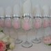 Hand Painted Personalized Bridal Party Dress Wine Glass Set - Set of 7 - GIFT WRAPPING AVAILABLE