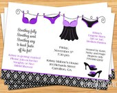 Lingerie Shower Bridal Shower Invitation - Fully Customizable