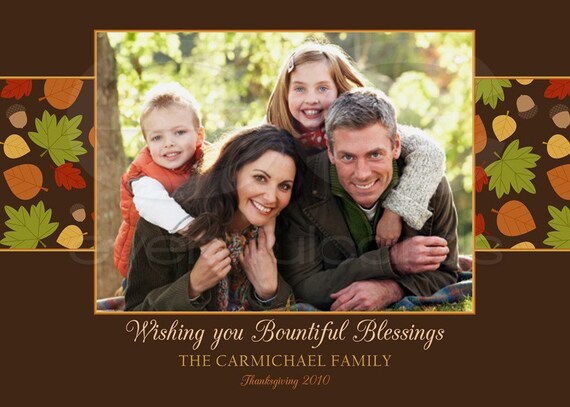 Thanksgiving Photo Card Il_570xn