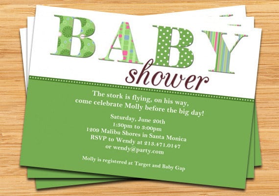 unisex baby shower invitation 15 99 usd buy now on etsy unisex baby ...
