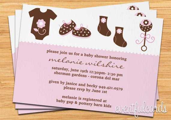 Baby Shower Invitations - Modern Girl Il_570xn