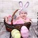 PATTERN - Easter Bunny Hat and Diaper Cover Set - Crochet PDF Pattern for 5 sizes