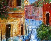 Venice Magic 27" x 36" Gallery Quality Giclee Print on Museum Archival canvas of Original painting by Karen Tarlton fine art