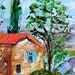 Sale painting original oil Provence Poppies, Sunflowers and Lavender palette knife on canvas fine art impressionism by Karen Tarlton