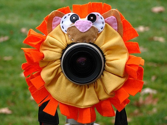 custom large LION Lens Pet for your camera