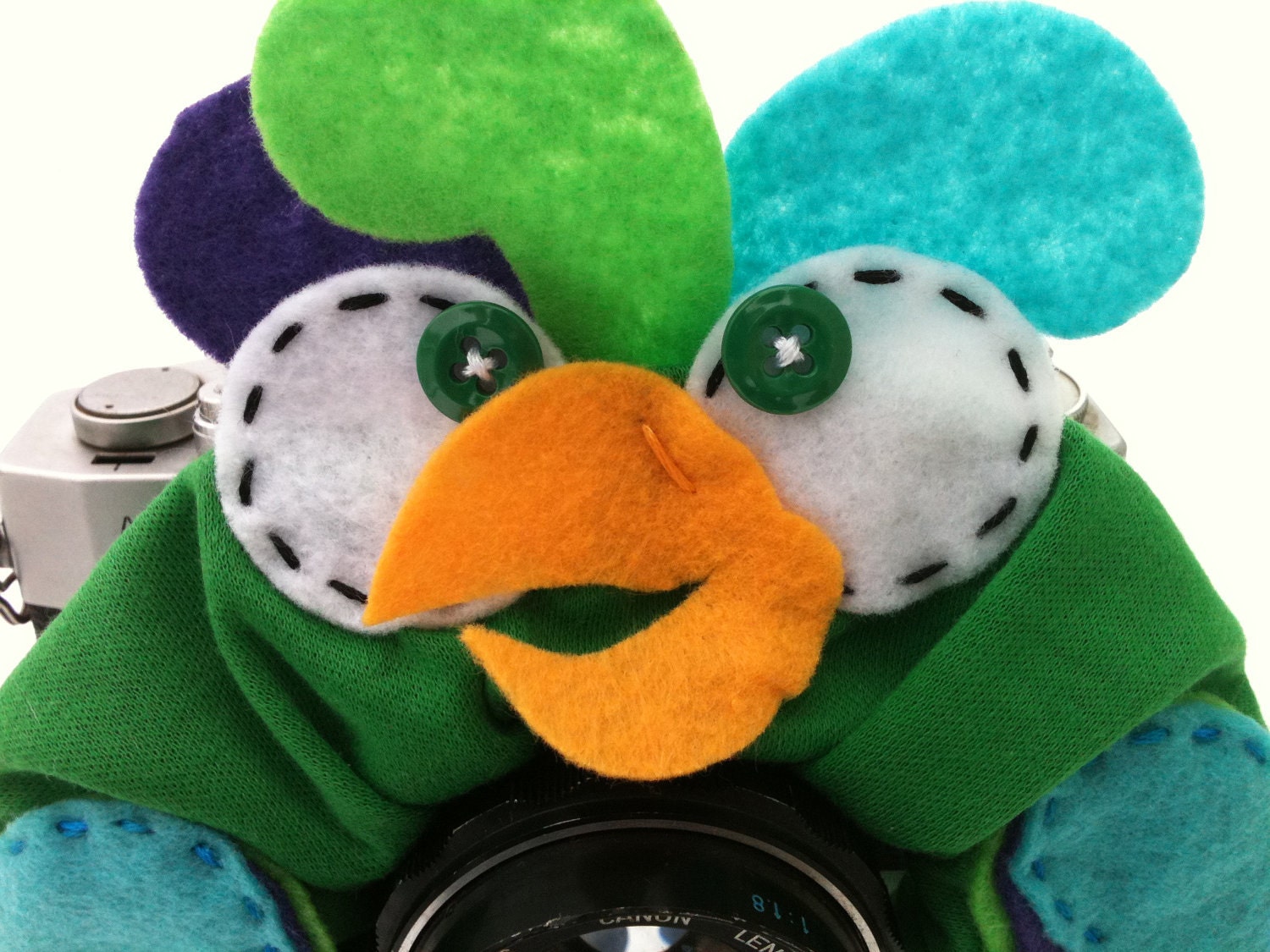 custom large PARAKEET Lens Pet for your camera