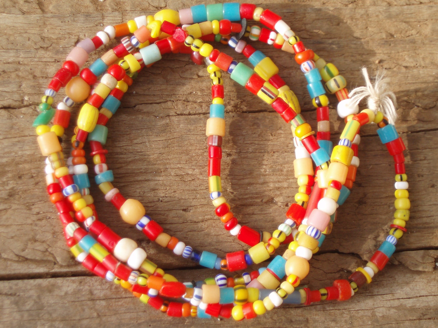 African Trade Bead Love/Christmas Bracelet/Necklace combo