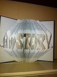 Folded Book Custom Sculpture - eight dollars per letter