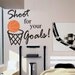 Vinyl Wall Lettering Words Quotes Decals Basketball Shoot for your Goals