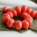 Faceted Rondelle Czech Glass Fire Polished Beads Spacers 6X9mm Opaque Persimmon (20pcs)